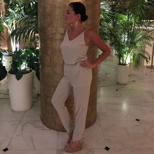 Cream jumpsuit! Size small